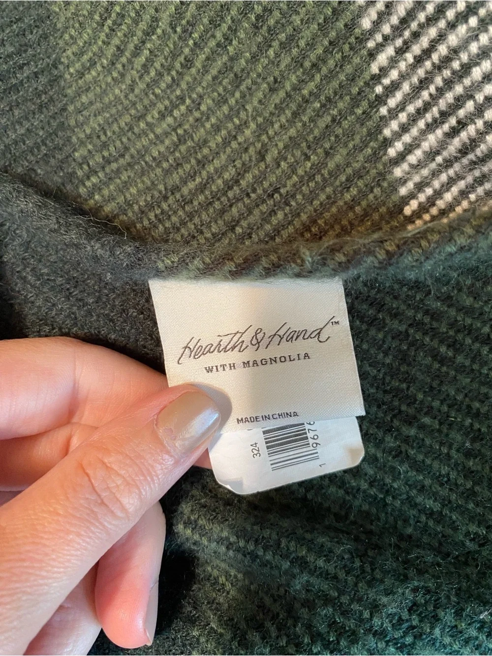 Hearth & Hand plaid blanket